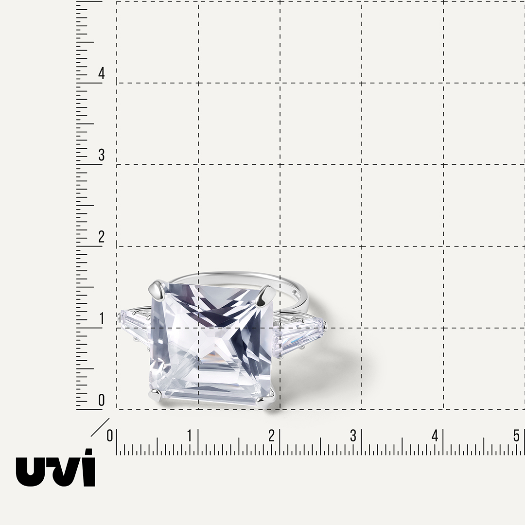 Серебряное кольцо с горным хрусталем