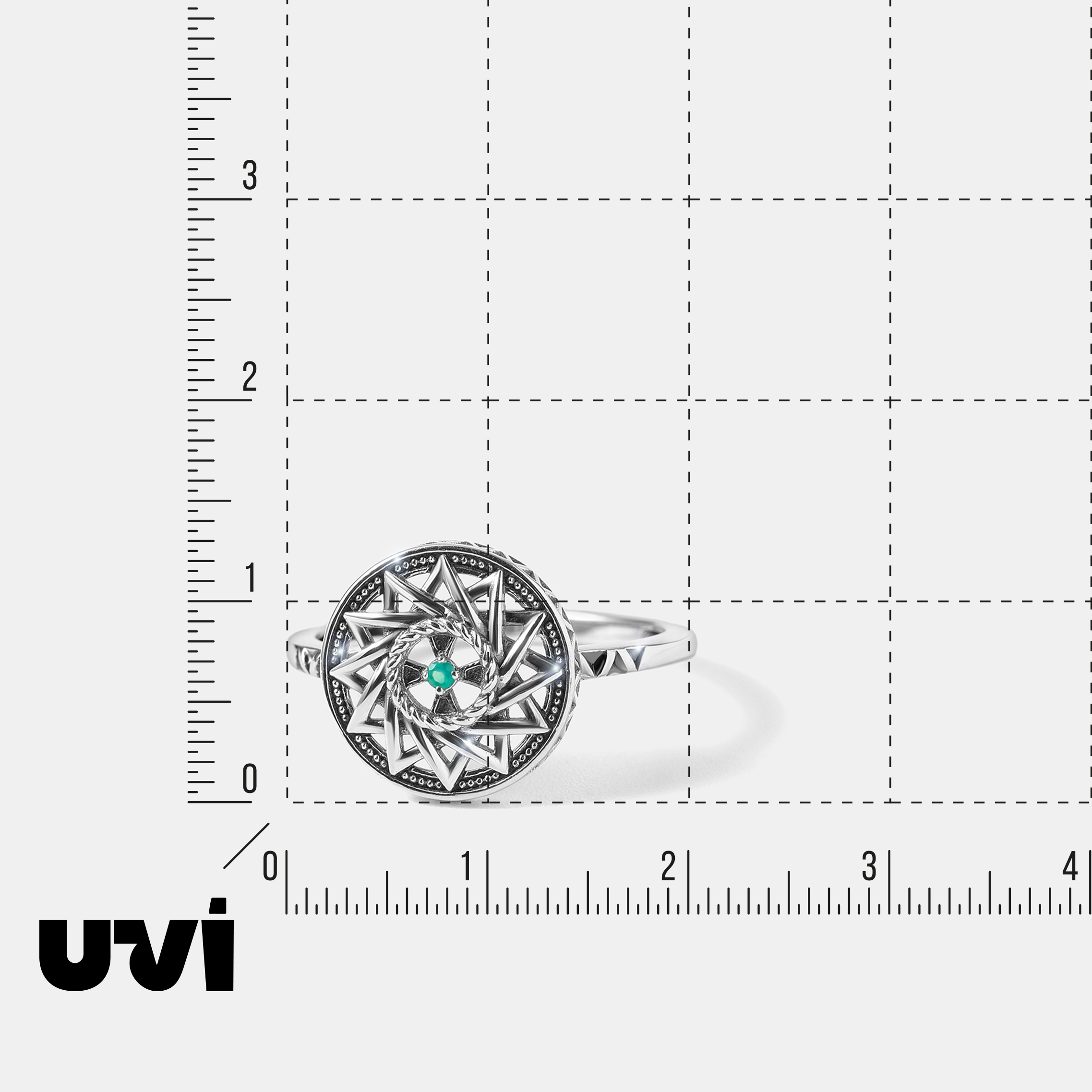 Серебряное кольцо с агатом "Эрцгамма"