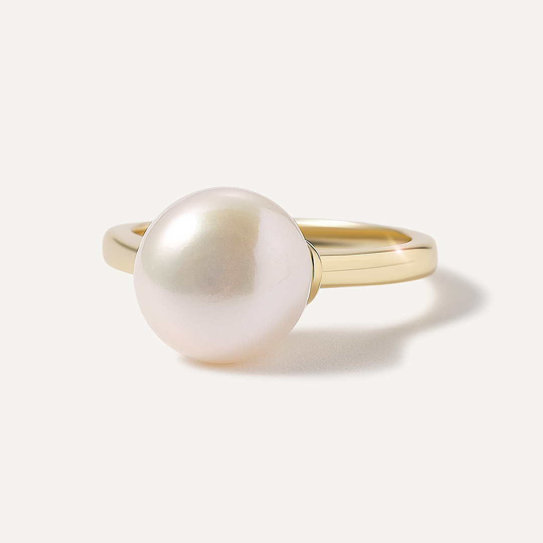 Серебряное кольцо с жемчугом