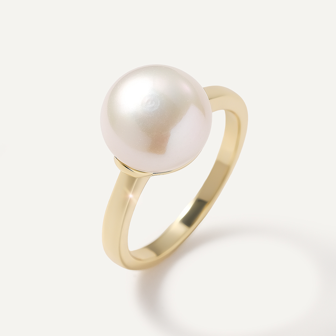 Серебряное кольцо с жемчугом