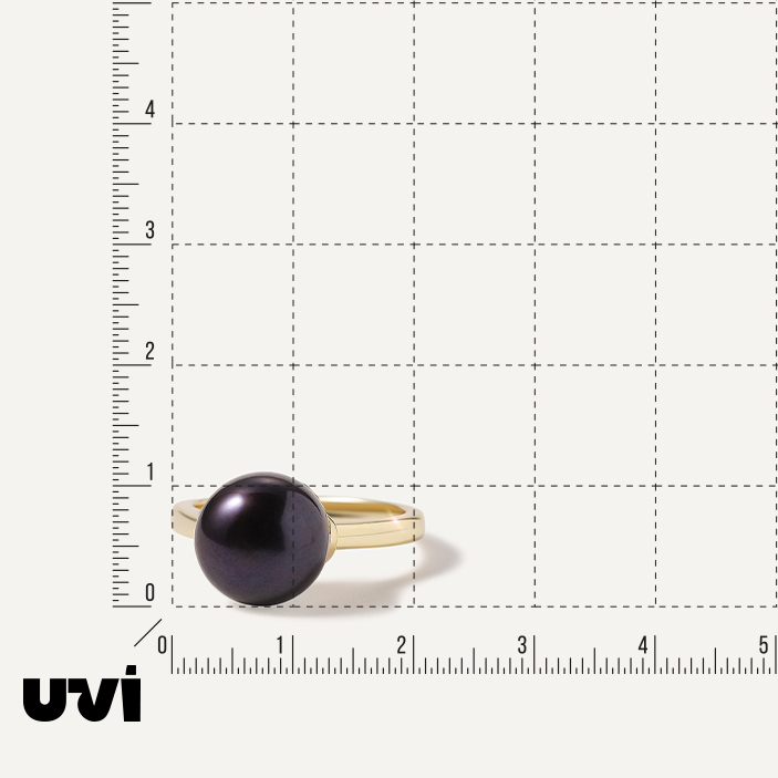 Серебряное кольцо с черным жемчугом