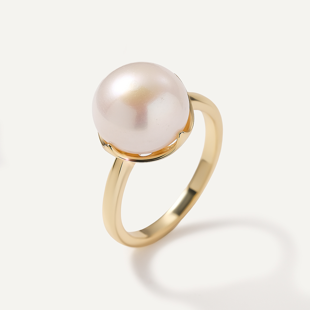 Серебряное кольцо с жемчугом