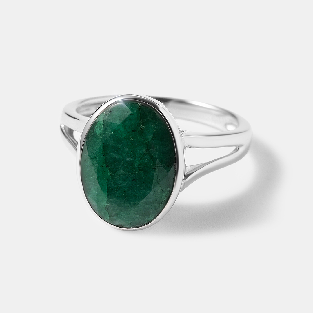 Серебряное кольцо с бериллом