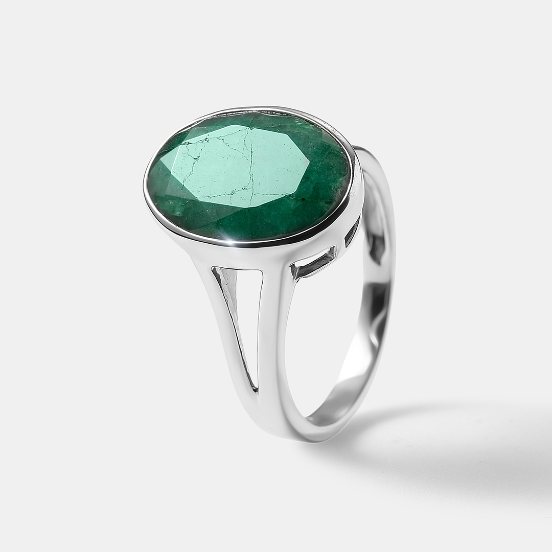 Серебряное кольцо с бериллом