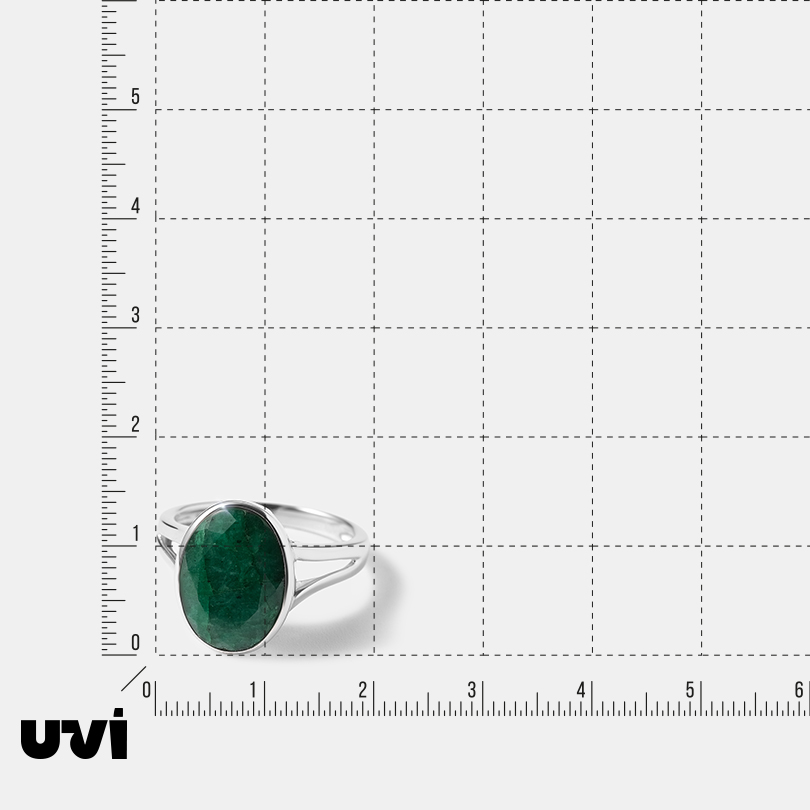 Серебряное кольцо с бериллом