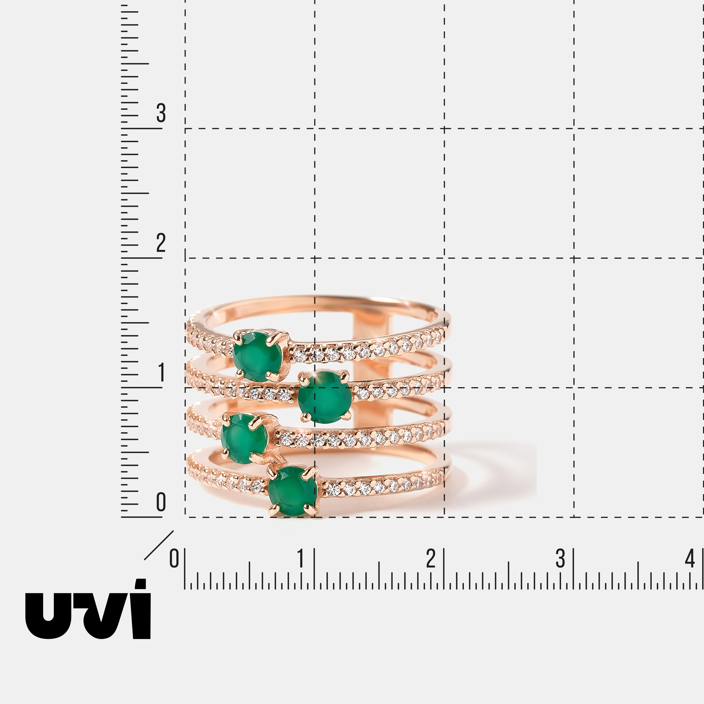 Серебряное кольцо с агатами