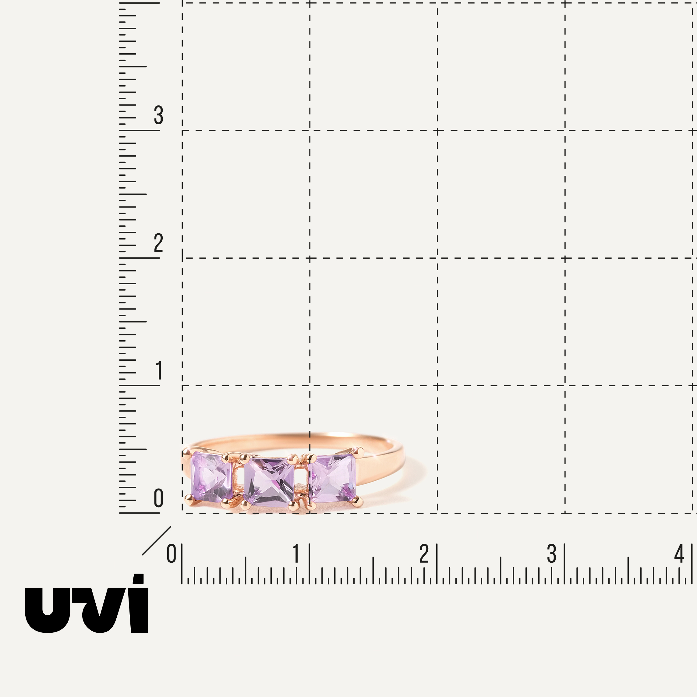 Серебряное кольцо с аметистами