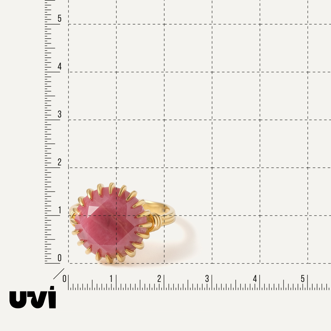 Серебряное кольцо с родонитом