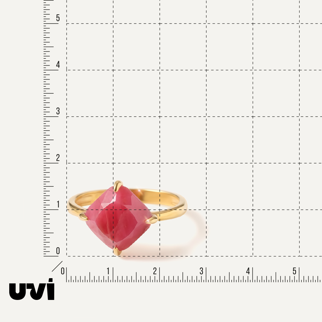 Серебряное кольцо с родонитом