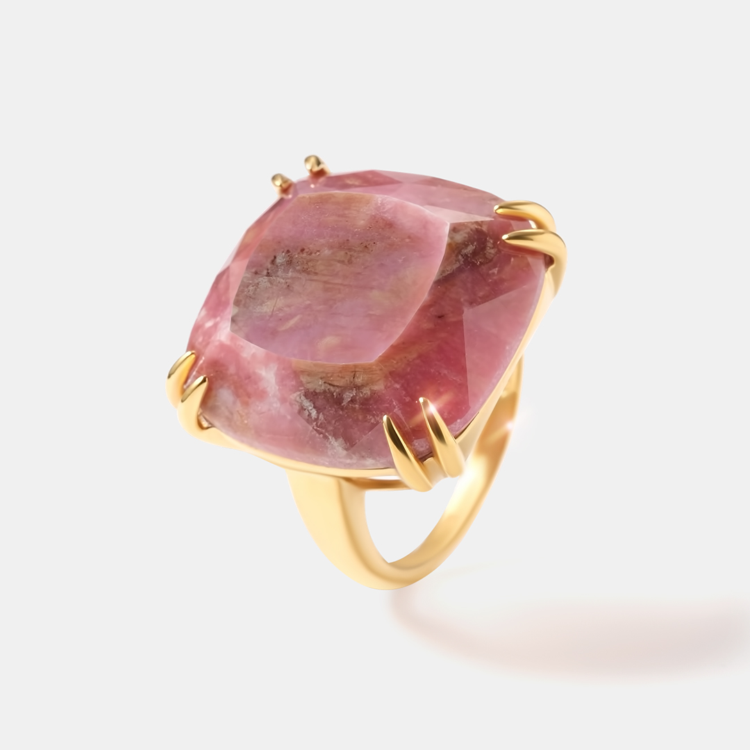 Серебряное кольцо с родонитом