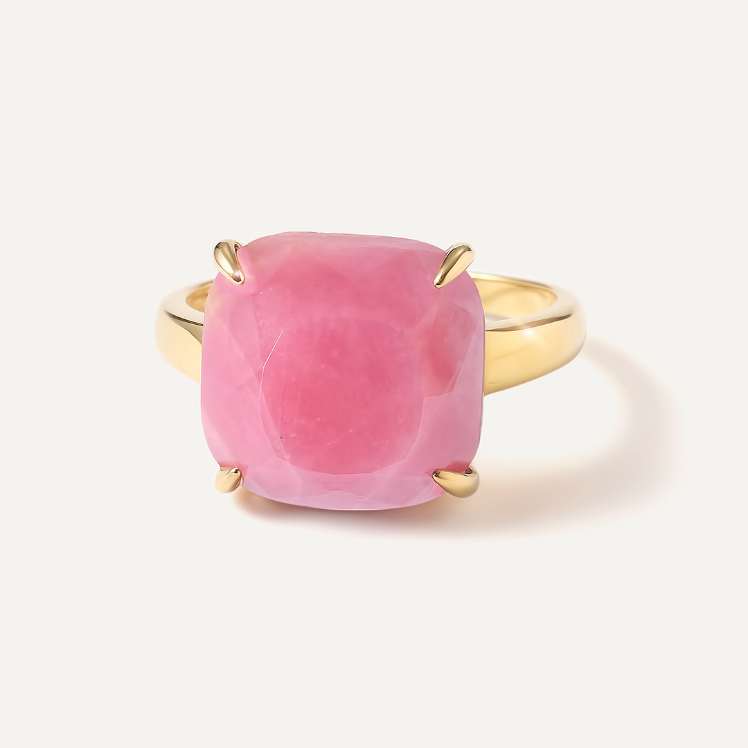 Серебряное кольцо с родонитом