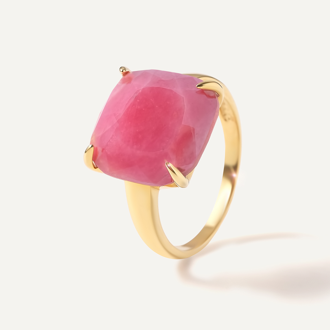 Серебряное кольцо с родонитом