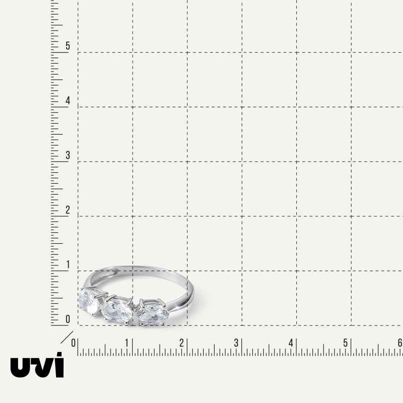 Серебряное кольцо с аквамаринами