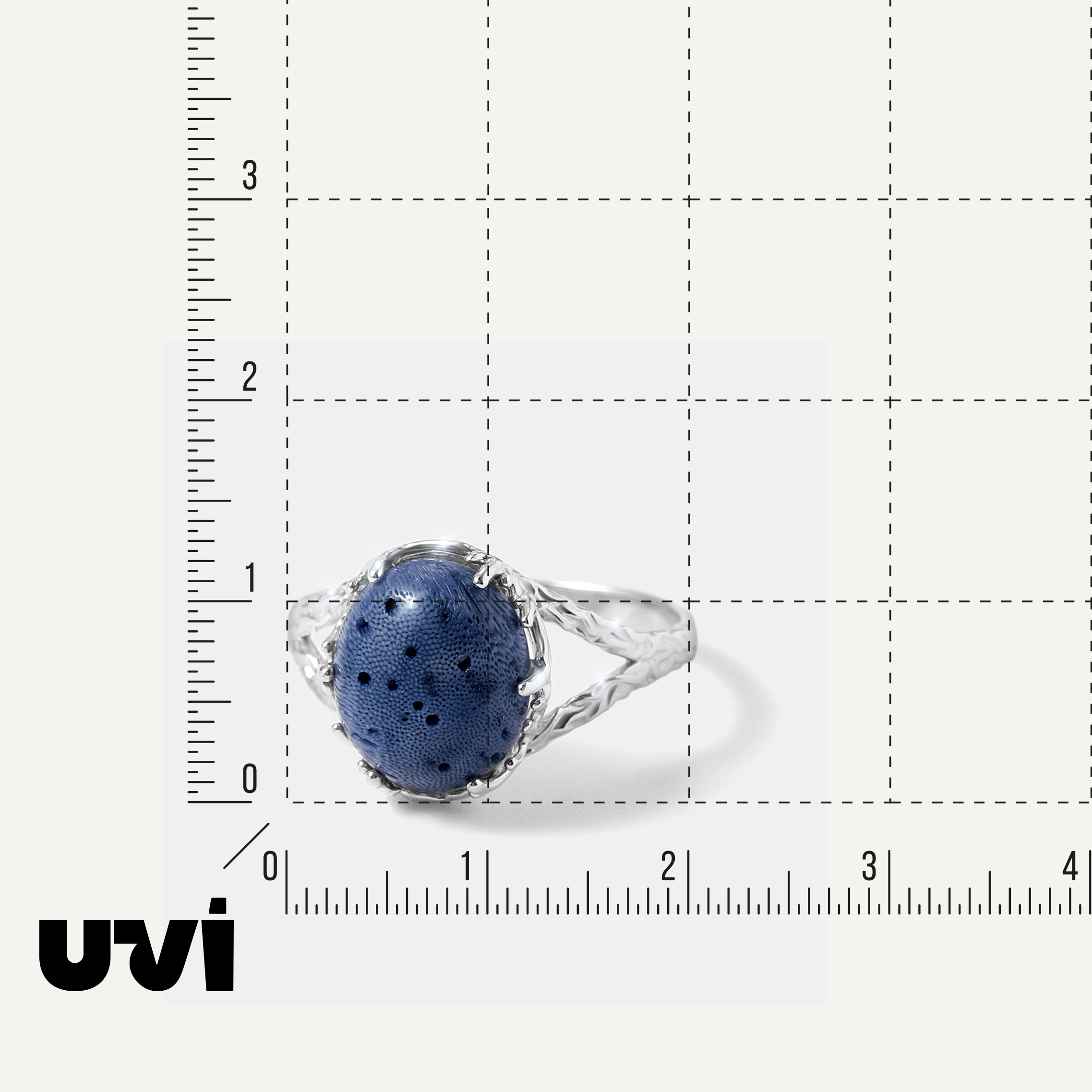 Серебряное кольцо с кораллом Акори