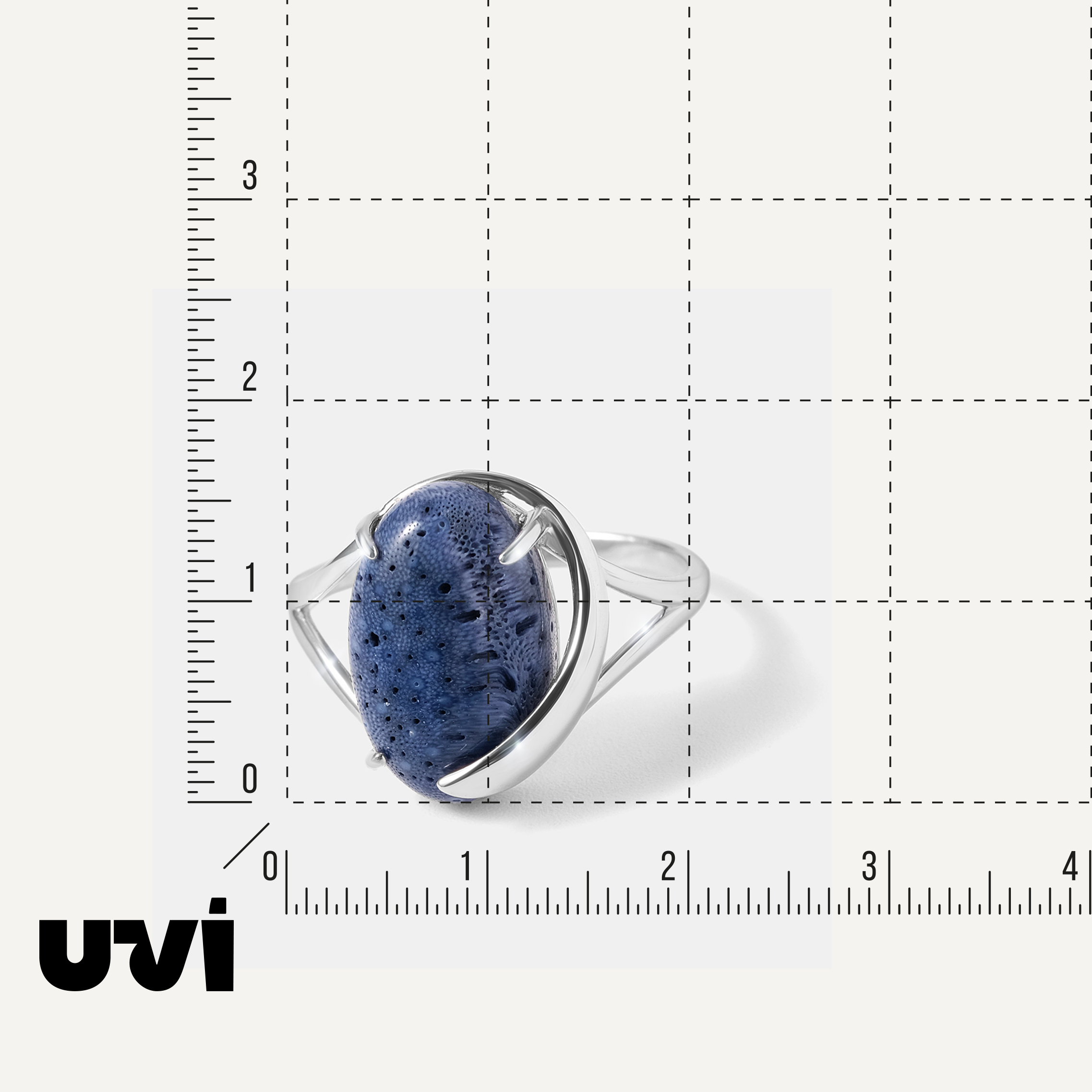 Серебряное кольцо с кораллом Акори
