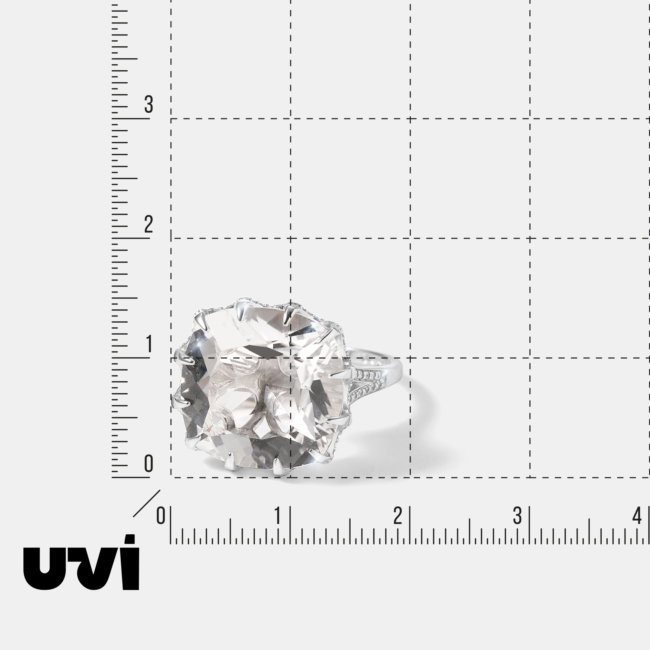 Серебряное кольцо с горным хрусталем