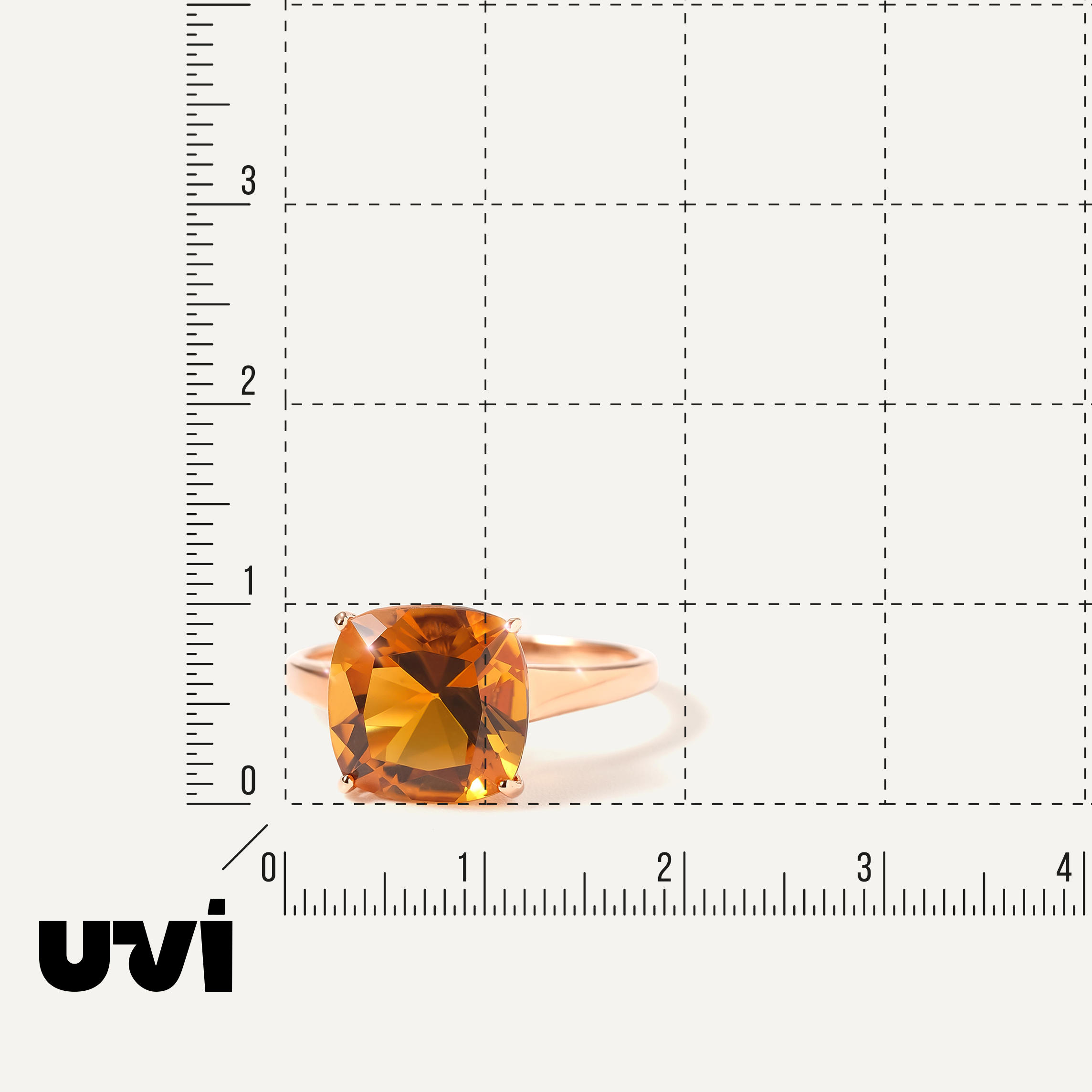 Серебряное кольцо с цитрином