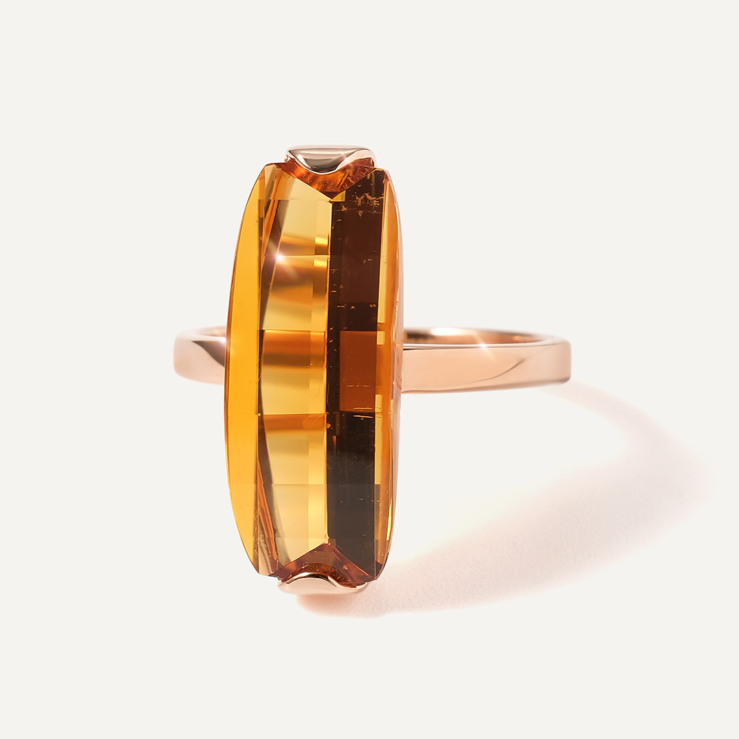 Серебряная подвеска с цитрином