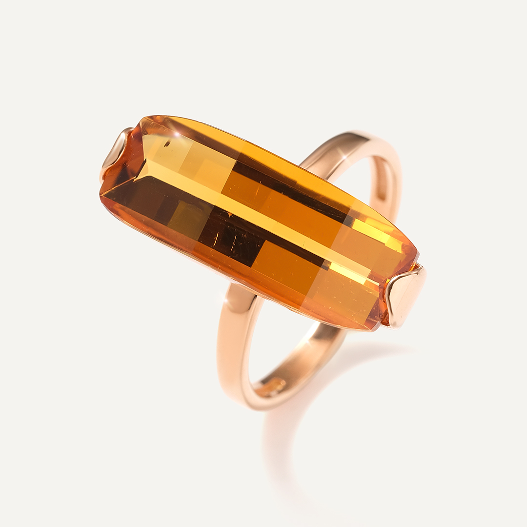 Серебряная подвеска с цитрином