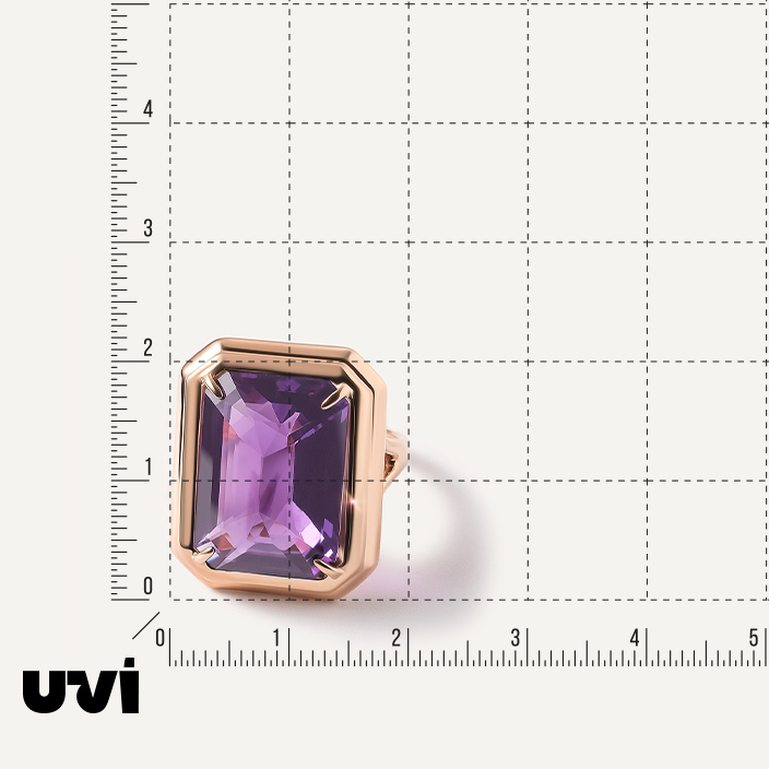 Серебряное кольцо с аметистом