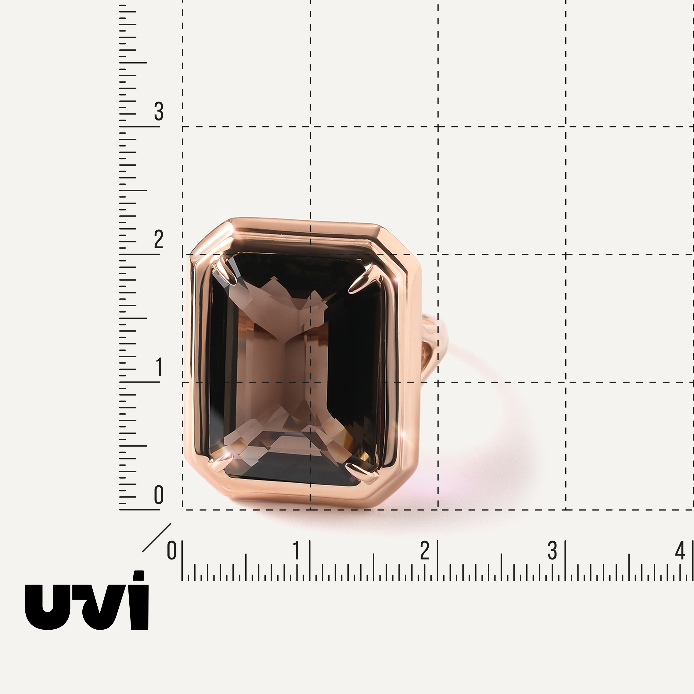 Серебряное кольцо с раухтопазом