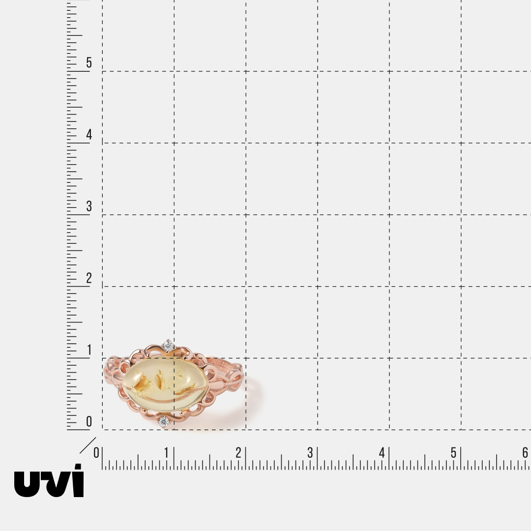 Серебряное кольцо с янтарем
