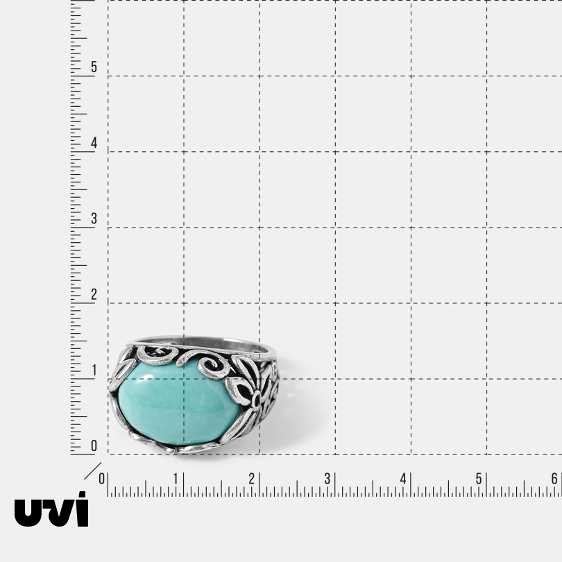 Серебряное кольцо с бирюзой