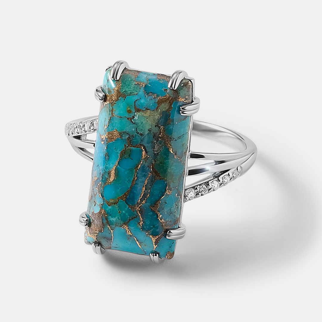 Серебряное кольцо с бирюзой