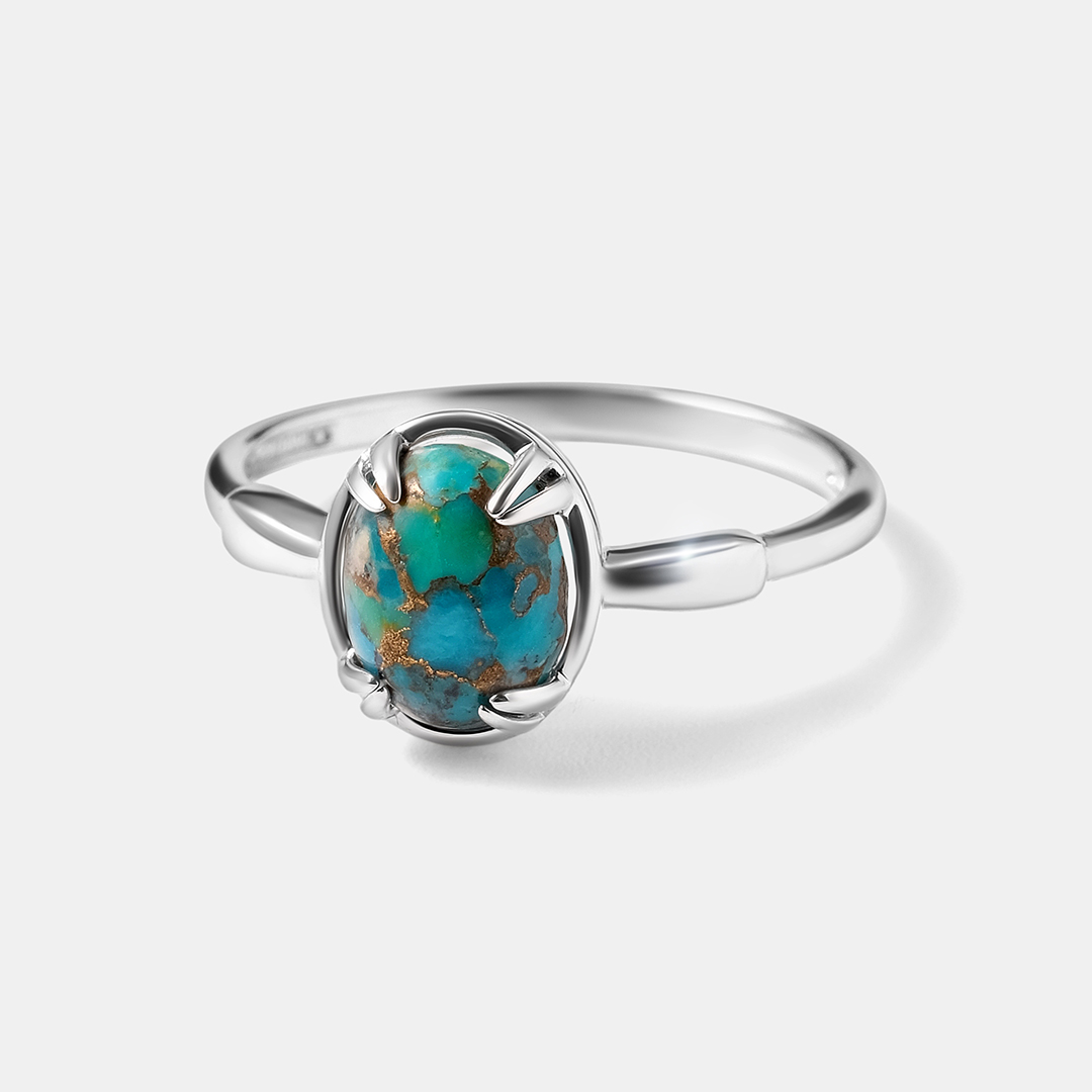 Серебряное кольцо с бирюзой