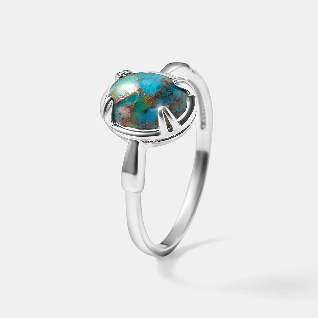 Серебряное кольцо с бирюзой