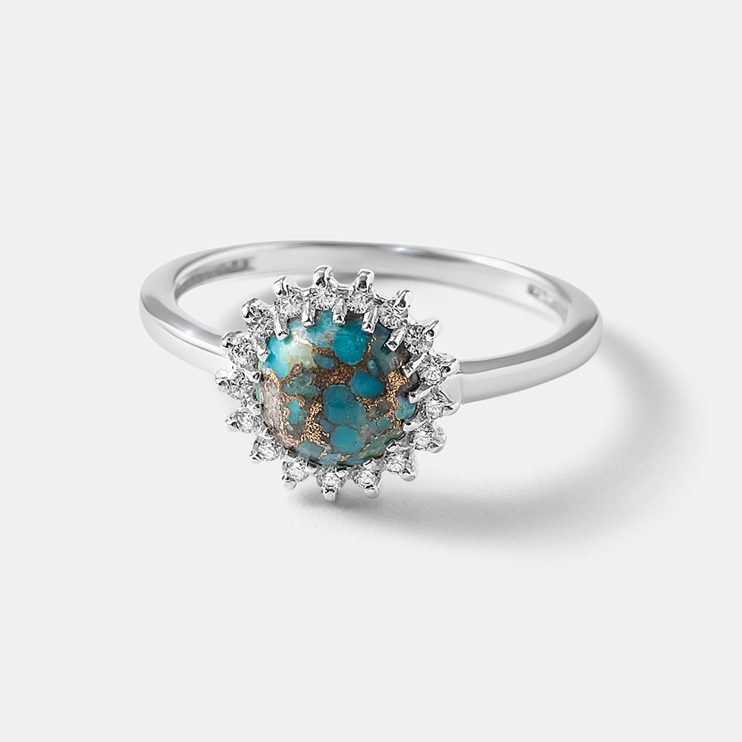 Серебряное кольцо с бирюзой