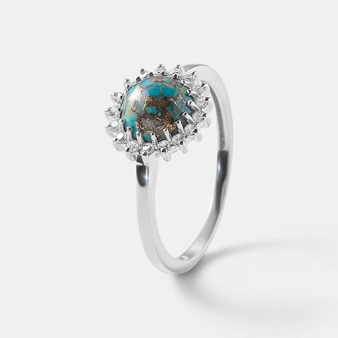 Серебряное кольцо с бирюзой