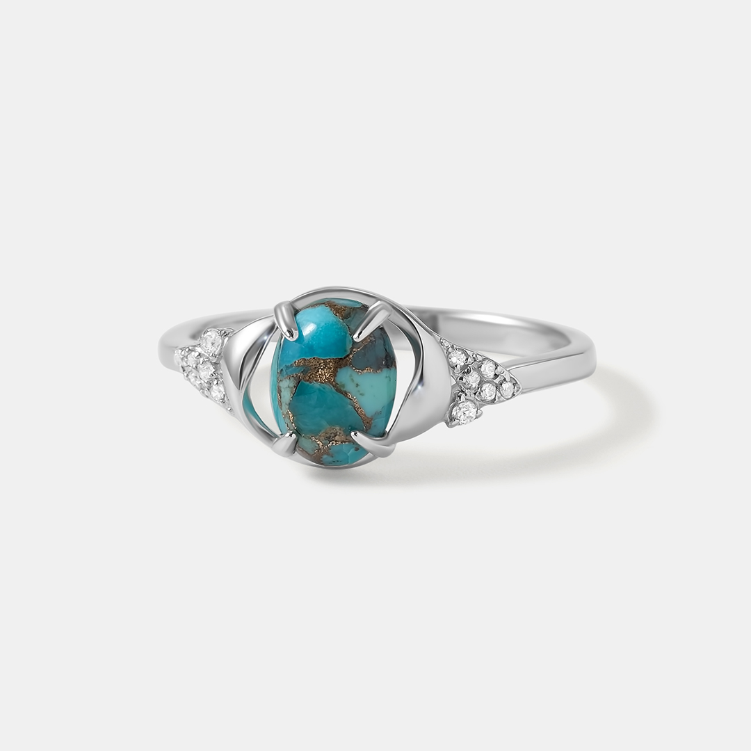 Серебряное кольцо с бирюзой
