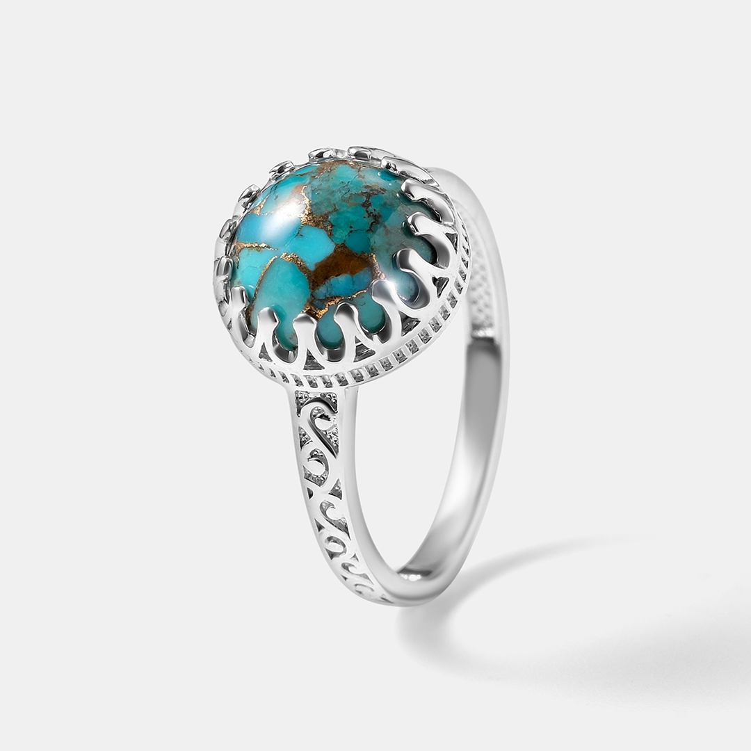 Серебряное кольцо с бирюзой