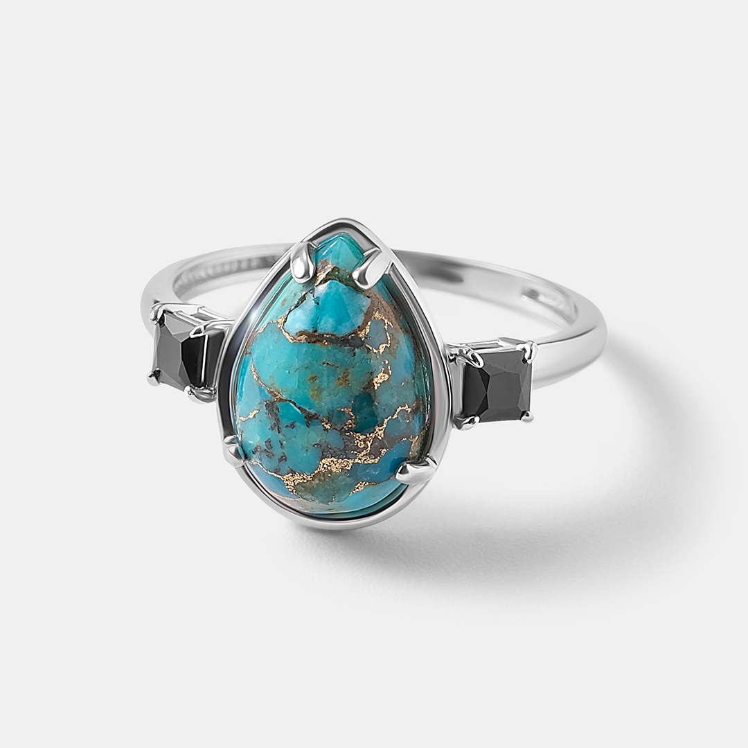 Серебряное кольцо с бирюзой