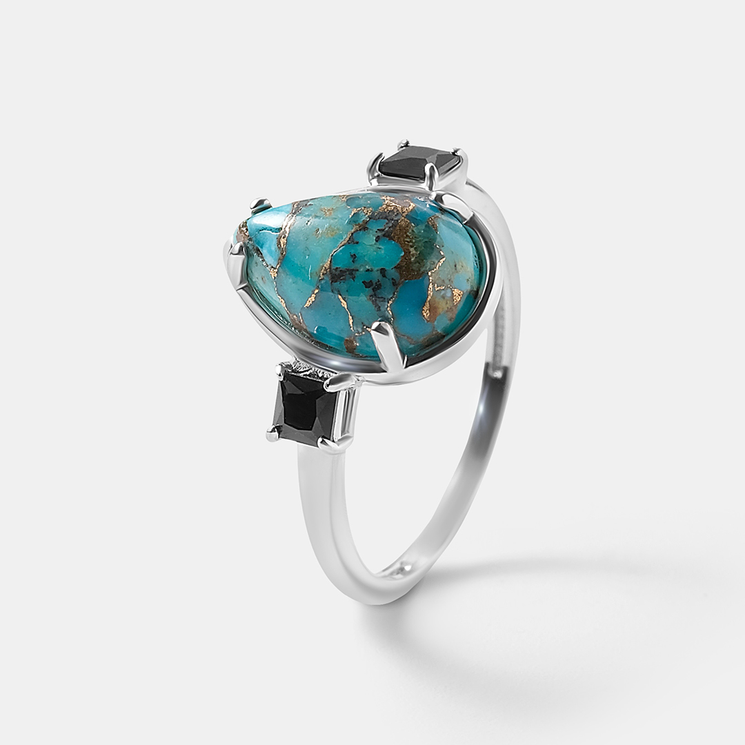 Серебряное кольцо с бирюзой