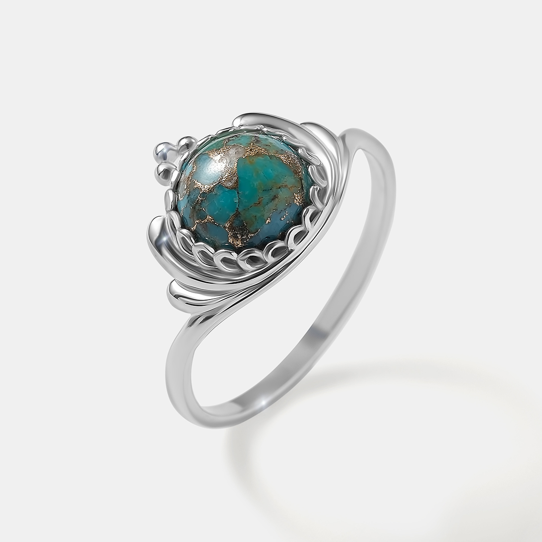 Серебряное кольцо с бирюзой
