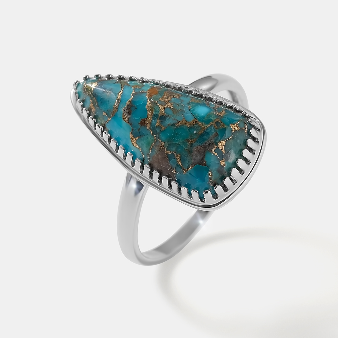 Серебряное кольцо с бирюзой