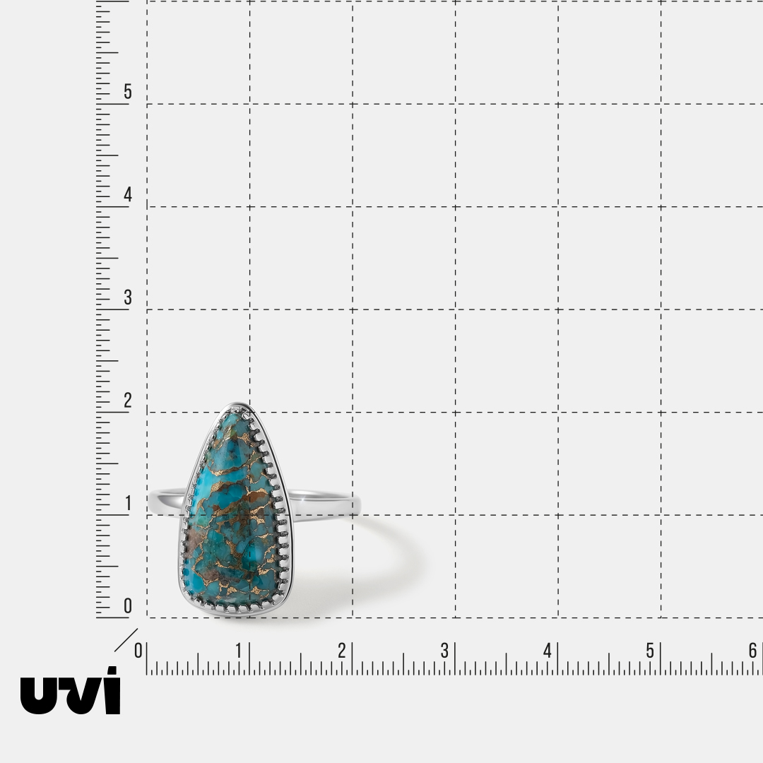 Серебряное кольцо с бирюзой