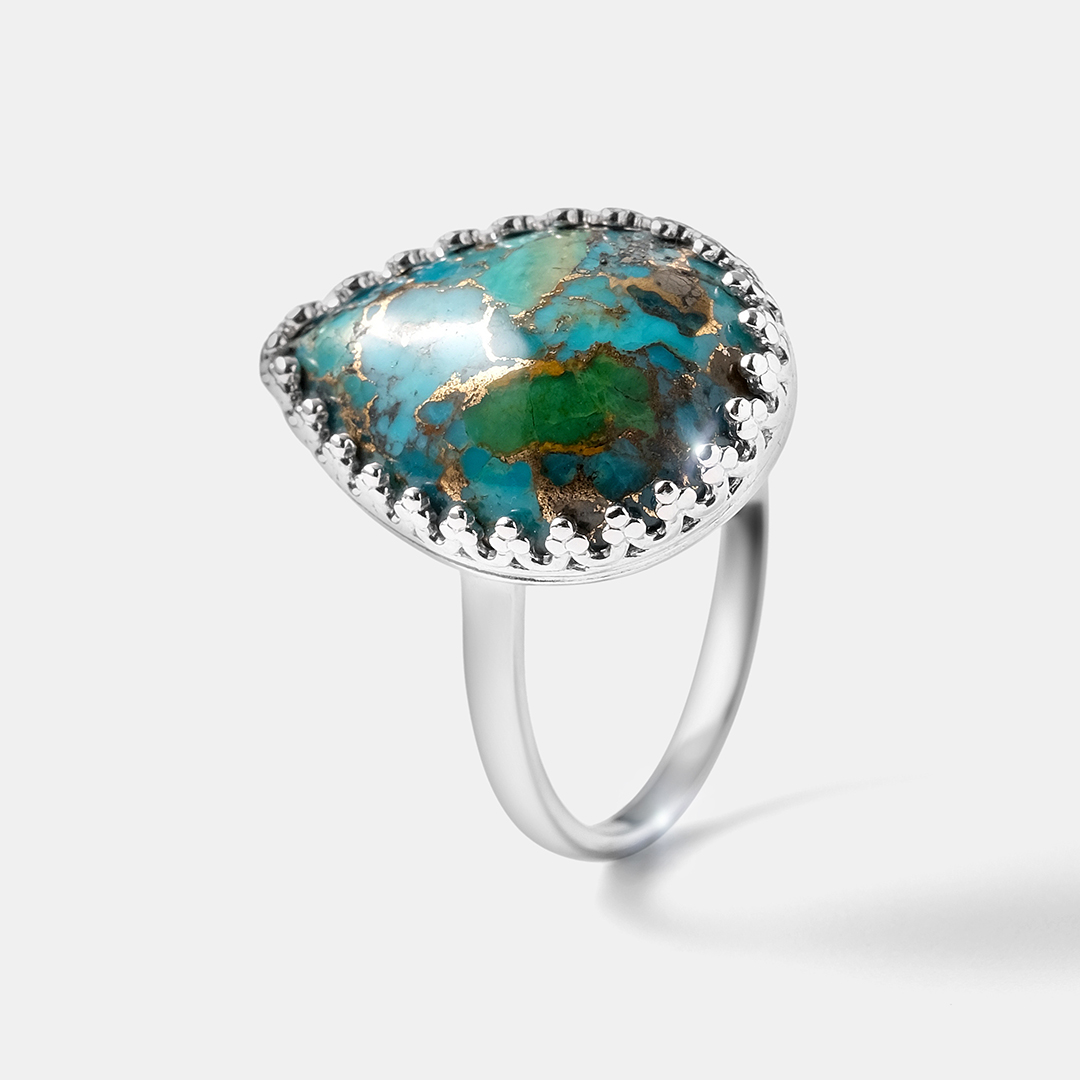 Серебряное кольцо с бирюзой