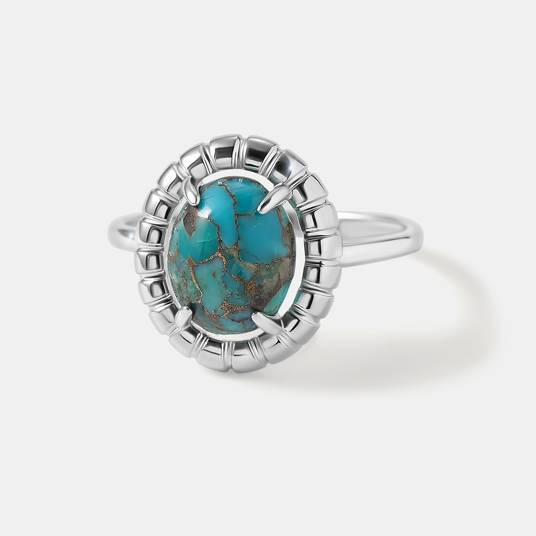 Серебряное кольцо с бирюзой