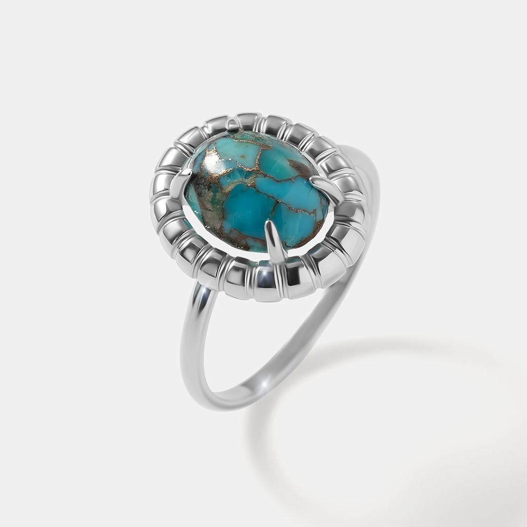 Серебряное кольцо с бирюзой