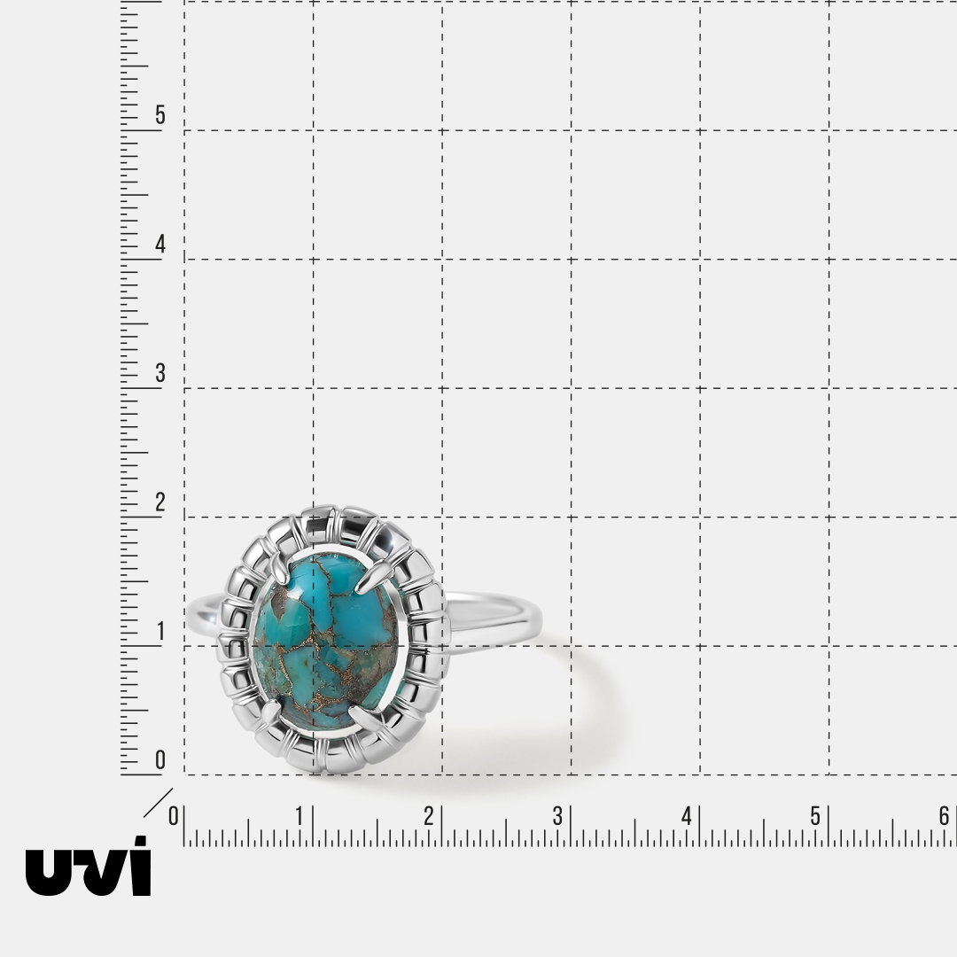 Серебряное кольцо с бирюзой