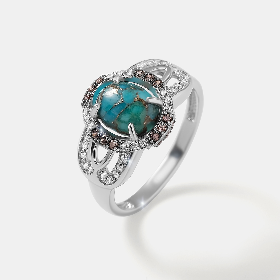 Серебряное кольцо с бирюзой