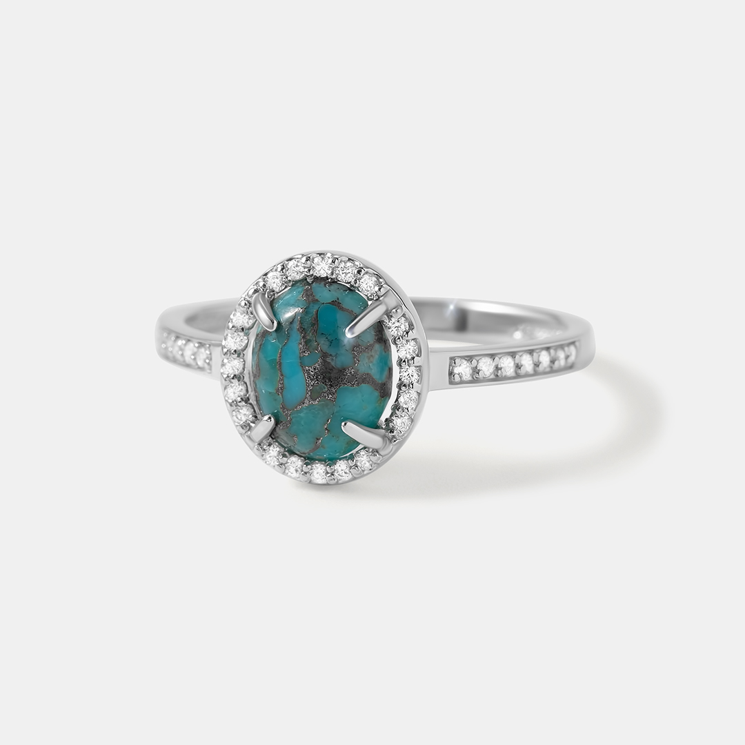 Серебряное кольцо с бирюзой