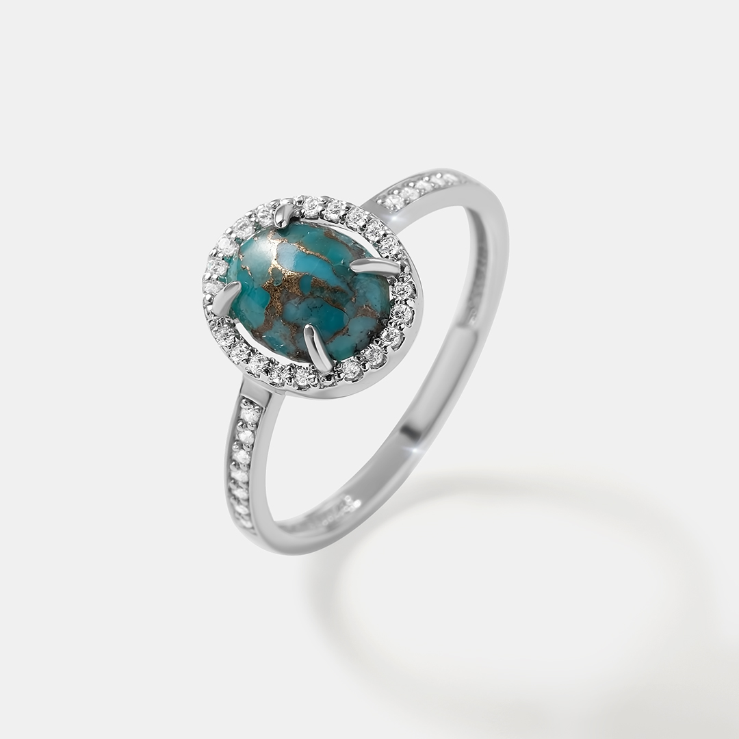 Серебряное кольцо с бирюзой