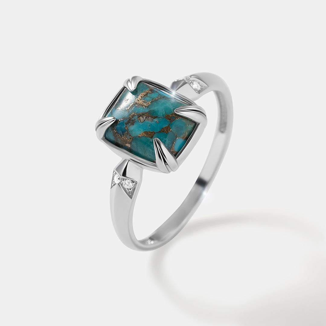 Серебряное кольцо с бирюзой