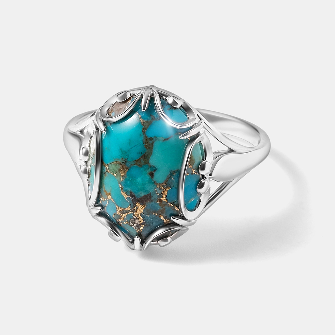 Серебряное кольцо с бирюзой