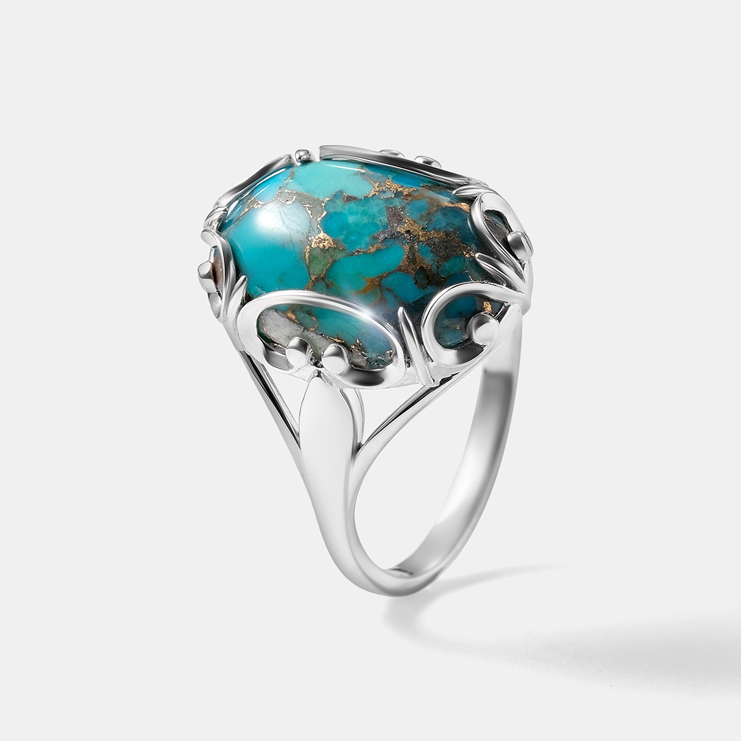 Серебряное кольцо с бирюзой