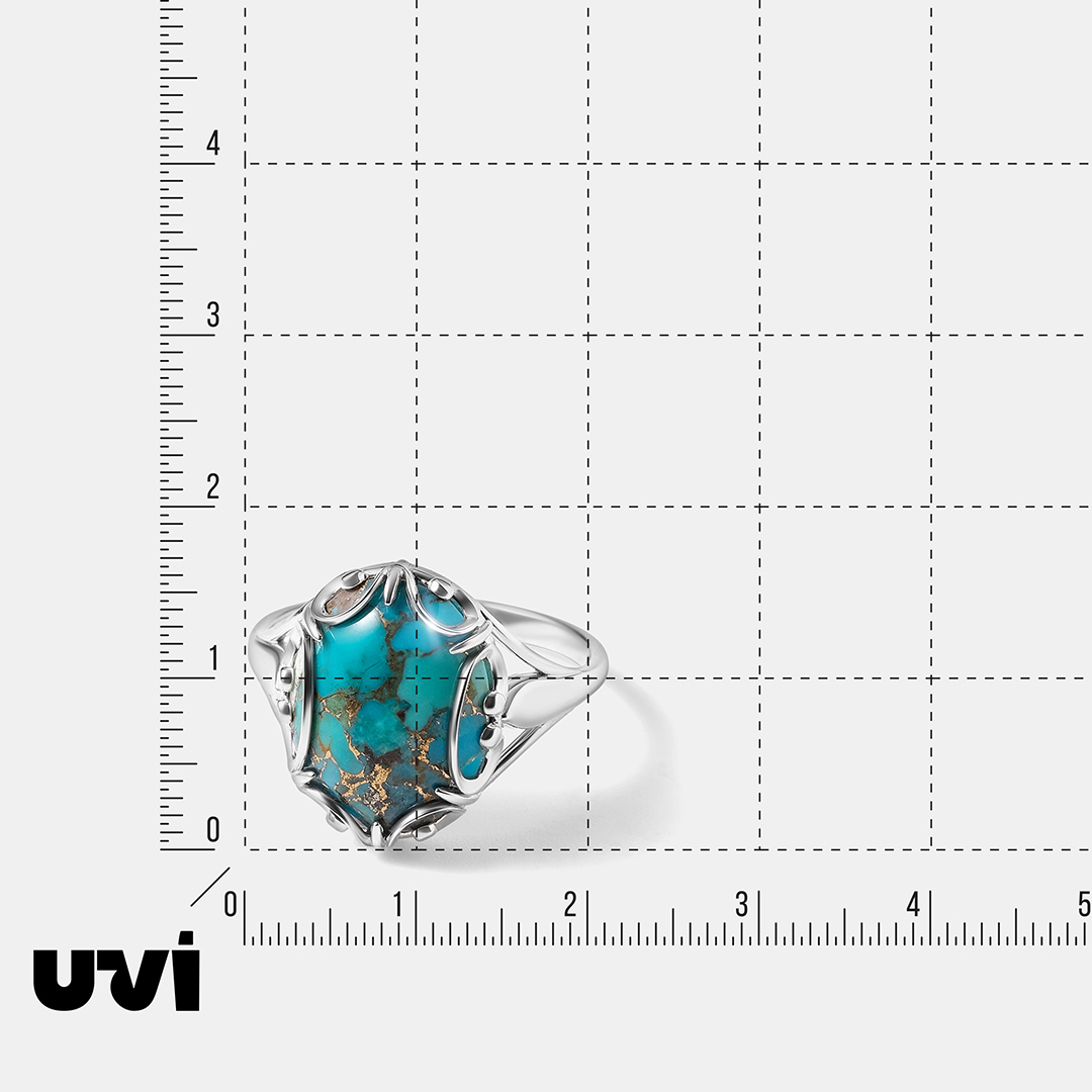 Серебряное кольцо с бирюзой